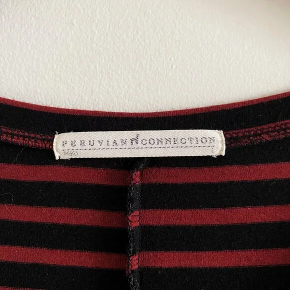 Peruvian Connection Andover Striped Maxi Dress Long Sleeve - Picture 11 of 12